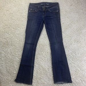 American Eagle Women's Jeans Size 2 Blue 360 Next Level Stretch Super High Rise